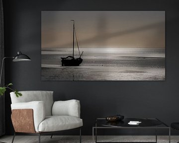 Autumn morning by a sunny Wadden Sea. by Nico Boersma