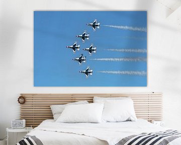 Delta-Formation" der USAF Thunderbirds. von Jaap van den Berg