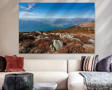 Blick vom Monte Covreto auf den Lago Maggiore von Leo Schindzielorz