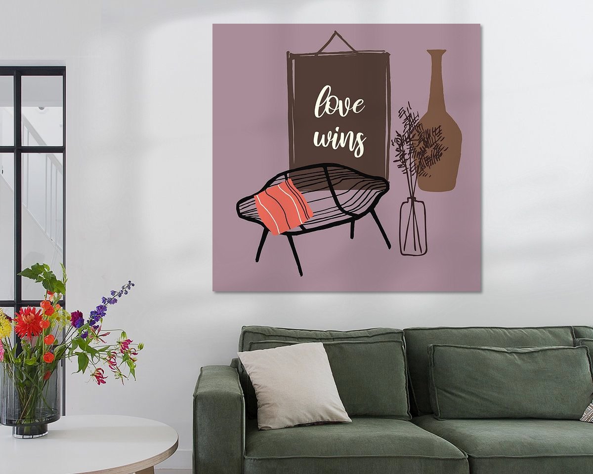 Example of the artwork in a room