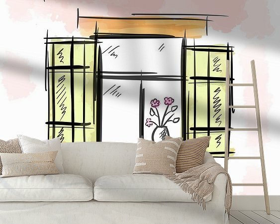 Example of the artwork in a room