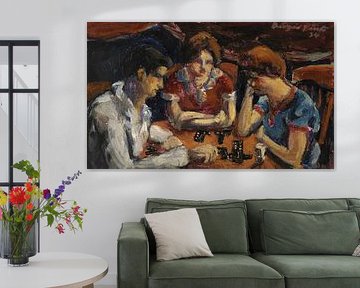 Biagio Pinto, joueurs de domino