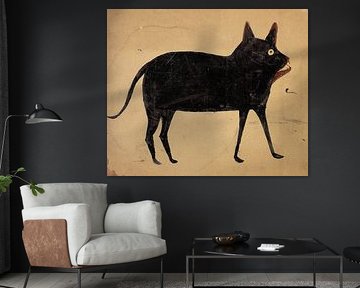 Bill Traylor, chat à la mâchoire brune