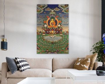 Buddhist ,Amitabha en Sukhavati, Boeddha standbeeld