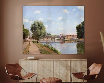 Camille Pissarro,Le pont de chemin de fer