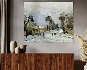 Camille Pissarro,De weg van Versailles bij Louveciennes