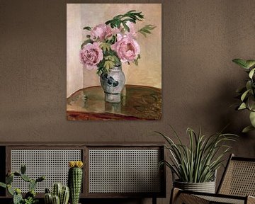 Camille Pissarro,Een vaas van pioenen
