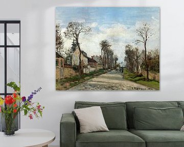 Camille Pissarro,Route de Versailles, Louveciennes, 1870