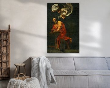Caravaggio,Sint Mattheus en de engel