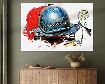 Classic Italian Motorcycle Helmet by Dorothy Berry-Lound