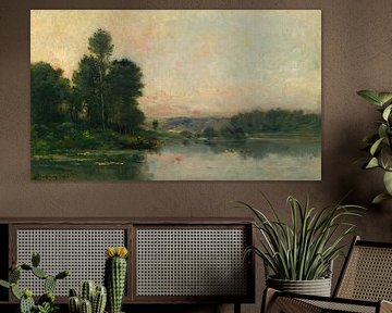 Charles François Daubigny,Les collines de Méry-sur-oise, contreo