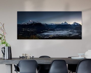 Panorama Berchtesgaden van Dieter Meyrl