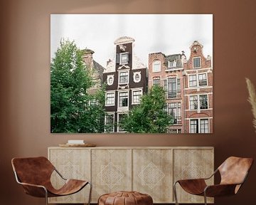 Amsterdam canal houses | Voyage photographie Pays-Bas sur Alexandra Vonk