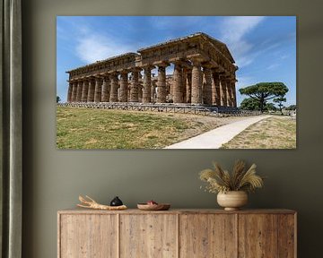 Griechischer Tempel in Paestum bei Salerno von Jolanda van Eek en Ron de Jong