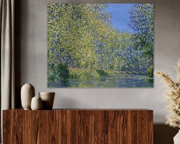 Claude Monet,Buig in de rivier de Epte bij Giverny