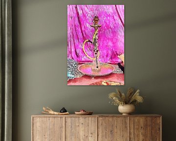 Exotic Oriental Hookah Pipe