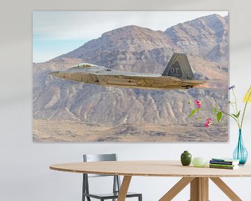 Décollage de l'U.S. Air Force Lockheed Martin F-22 Raptor. sur Jaap van den Berg