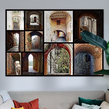 Italienische Bogengänge Collage