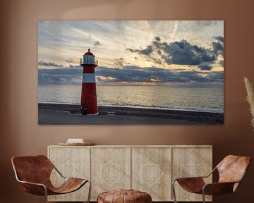 Phare de Noorderhoofd près de West Kapelle Zeeland sur Menno Schaefer