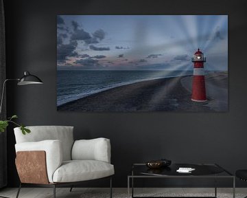 Noorderhoofd lighthouse near West Kapelle Zeeland by Menno Schaefer