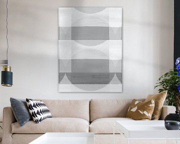 Formes abstraites Bauhaus Gris sur FRESH Fine Art