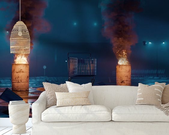 Example of the artwork in a room
