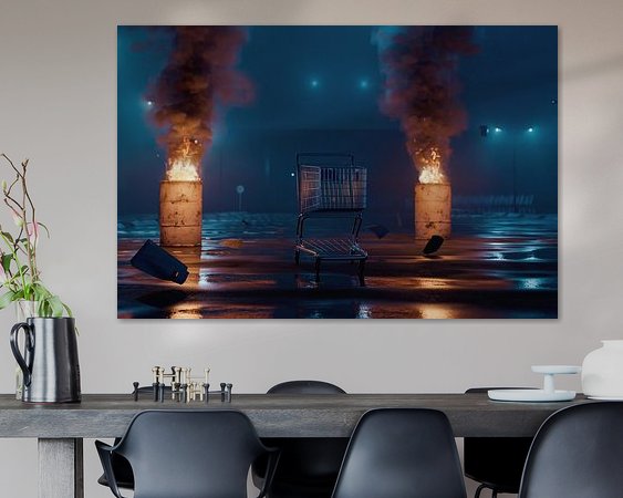 Example of the artwork in a room