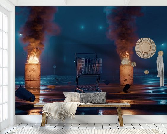 Example of the artwork in a room