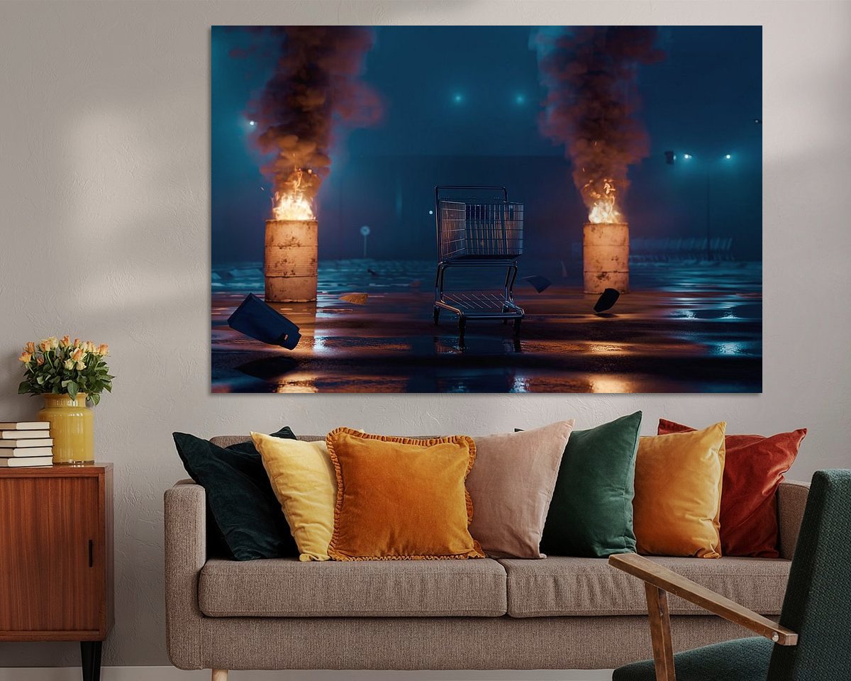 Example of the artwork in a room