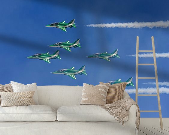 Example of the artwork in a room