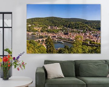 Heidelberg met het kasteel en de oude brug van Werner Dieterich
