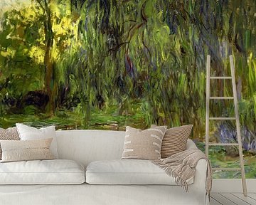 Claude Monet,Weeping Willows The Water Lily Pond at Giverny