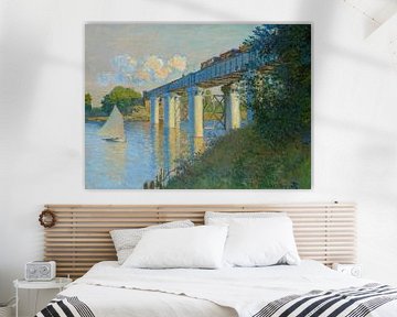 Claude Monet,Spoorwegbrug, Argenteuil