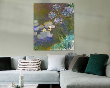 Claude Monet,Seerosen und Agapanthus