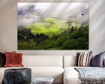 Alpen in den Wolken von Vincent van Kooten
