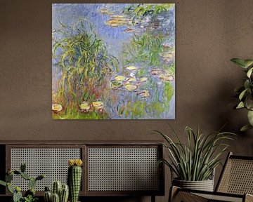 Claude Monet,Waterlelies, Cluster of Gras