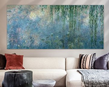 Claude Monet,Seerosen am Morgen mit Trauerweiden
