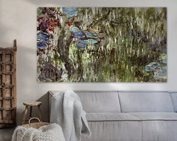 Claude Monet,Waterlelies met reflecties van wilgen