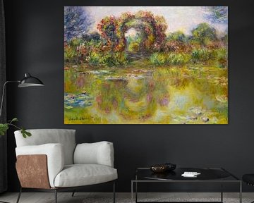 Claude Monet,Waterlelievijver, roos