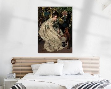 Claudio Castelucho,Femme dans un port avec un singe