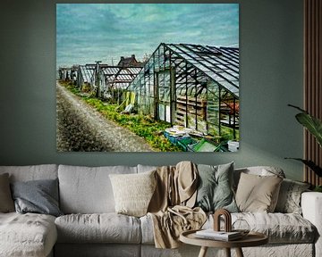 Old grape greenhouses in the West Country by Nicolaas Digi Art