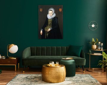 Cornelis van der Voort,Portrait de Justina Van Teylingen, 1616 O