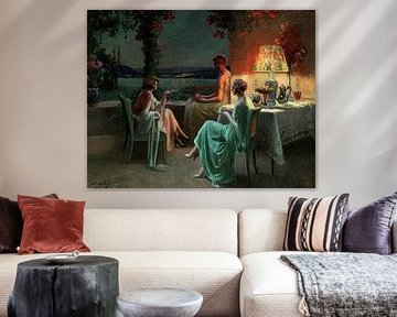 Delphin Enjolras,Trois femmes sur la terrasse