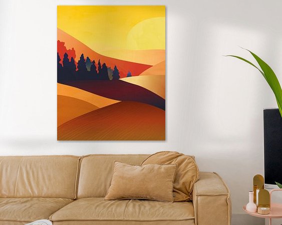 Example of the artwork in a room