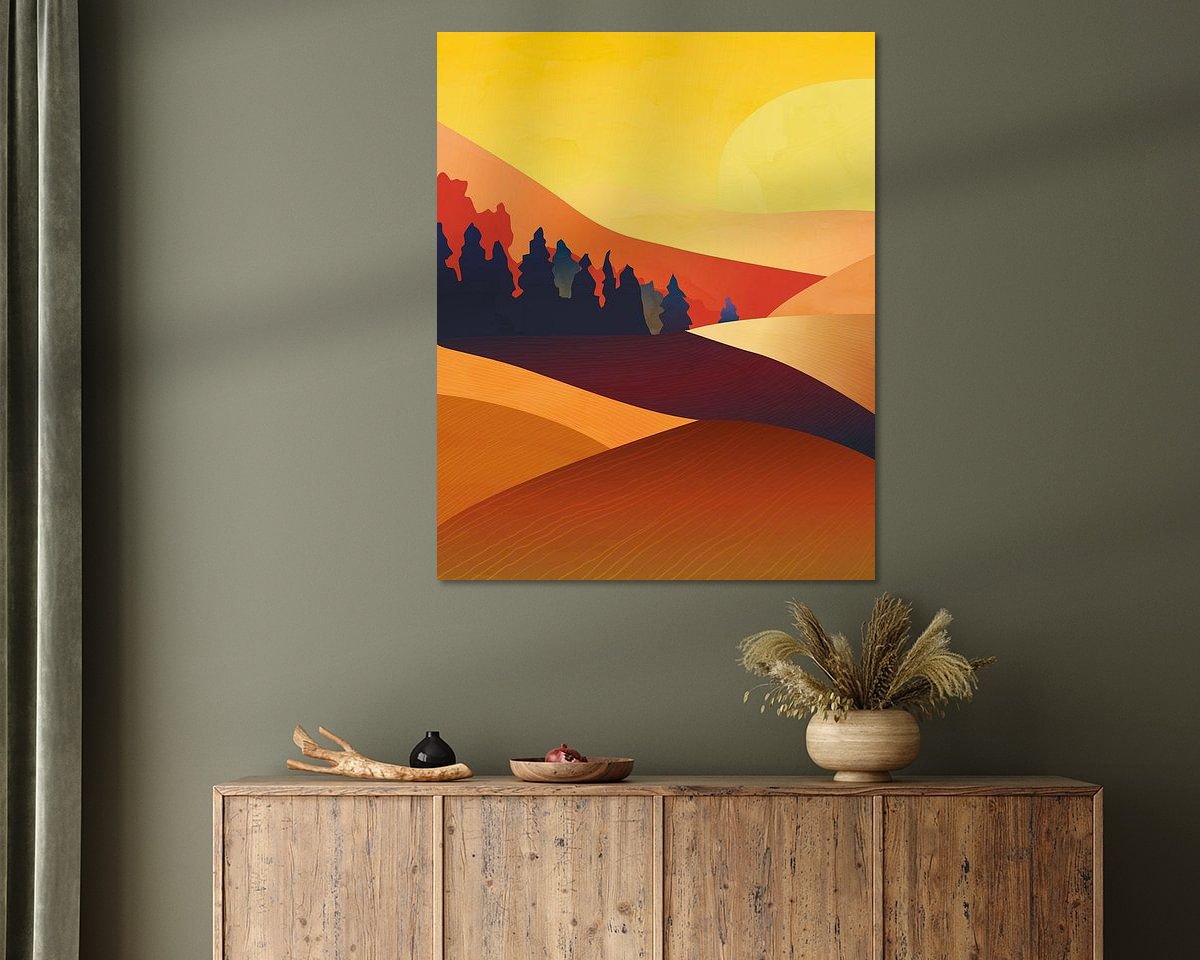 Example of the artwork in a room