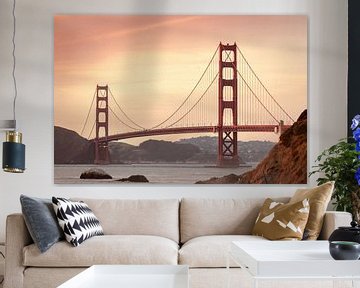 San Francisco - Golden Gate Bridge II van Walljar