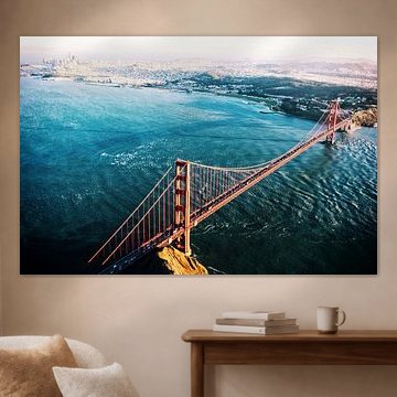 Vue aérienne du Golden Gate Bridge