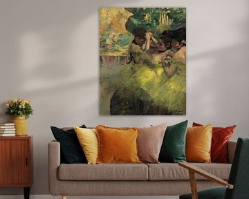 Edgar Degas,Yellow Dancers, In the Wings