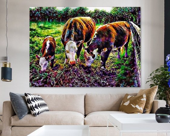 Example of the artwork in a room