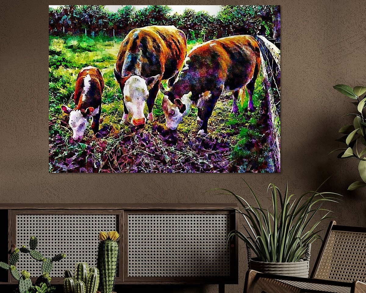 Example of the artwork in a room